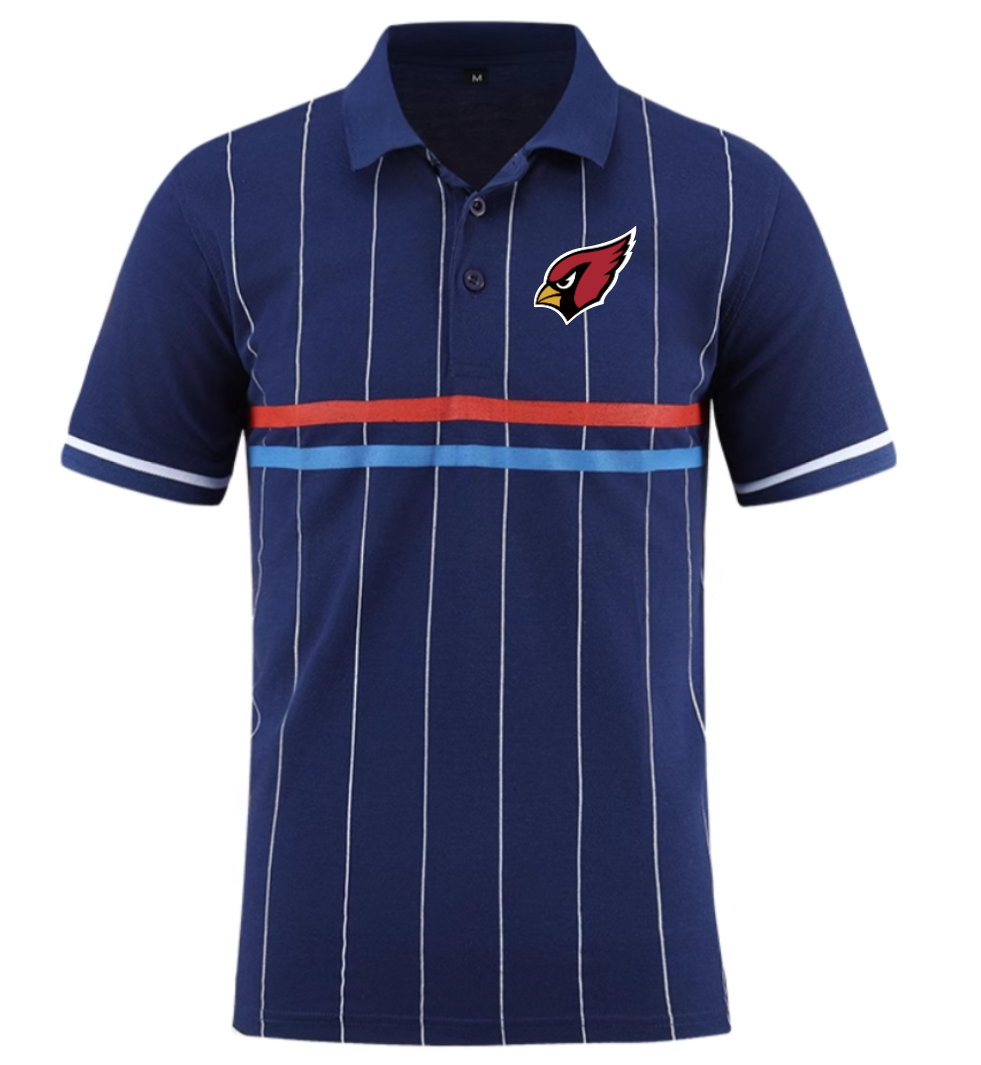 Arizona Cardinals blue Men 2025 NFL polo T shirt